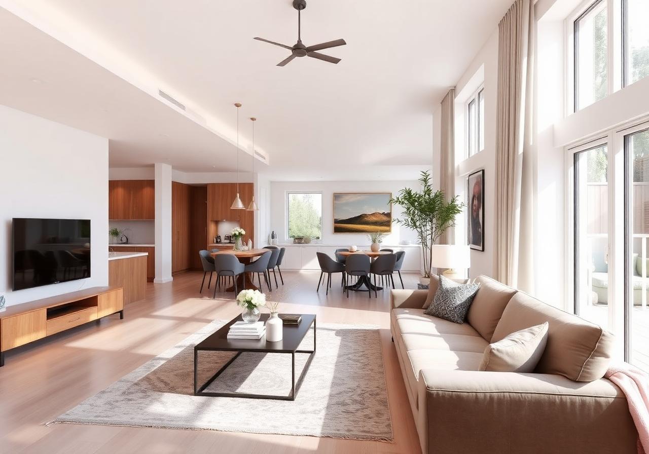Furnished living areas