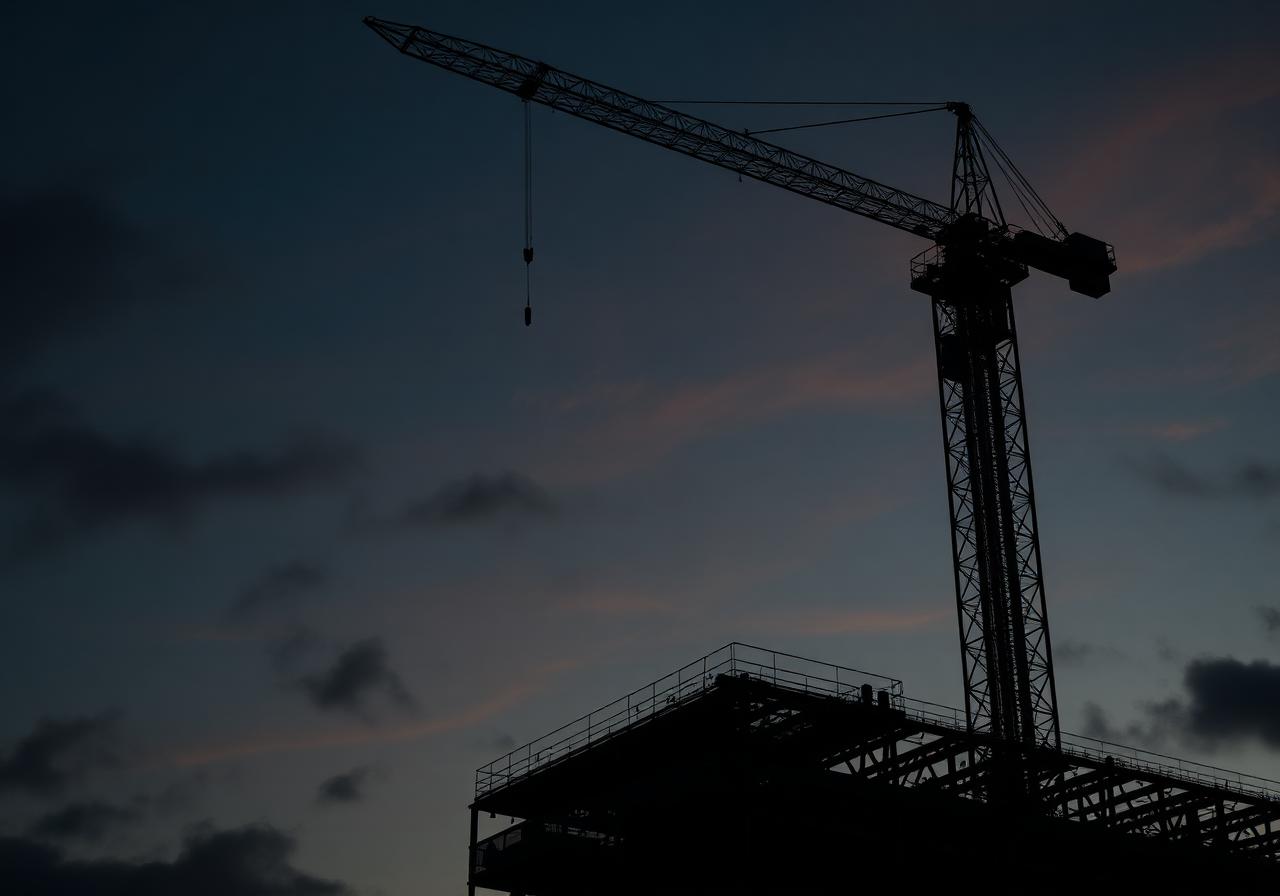 Tower crane and skyline
