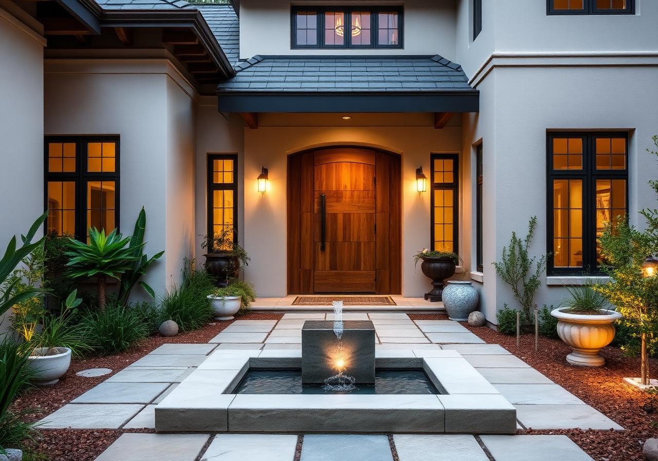 Entrance courtyard